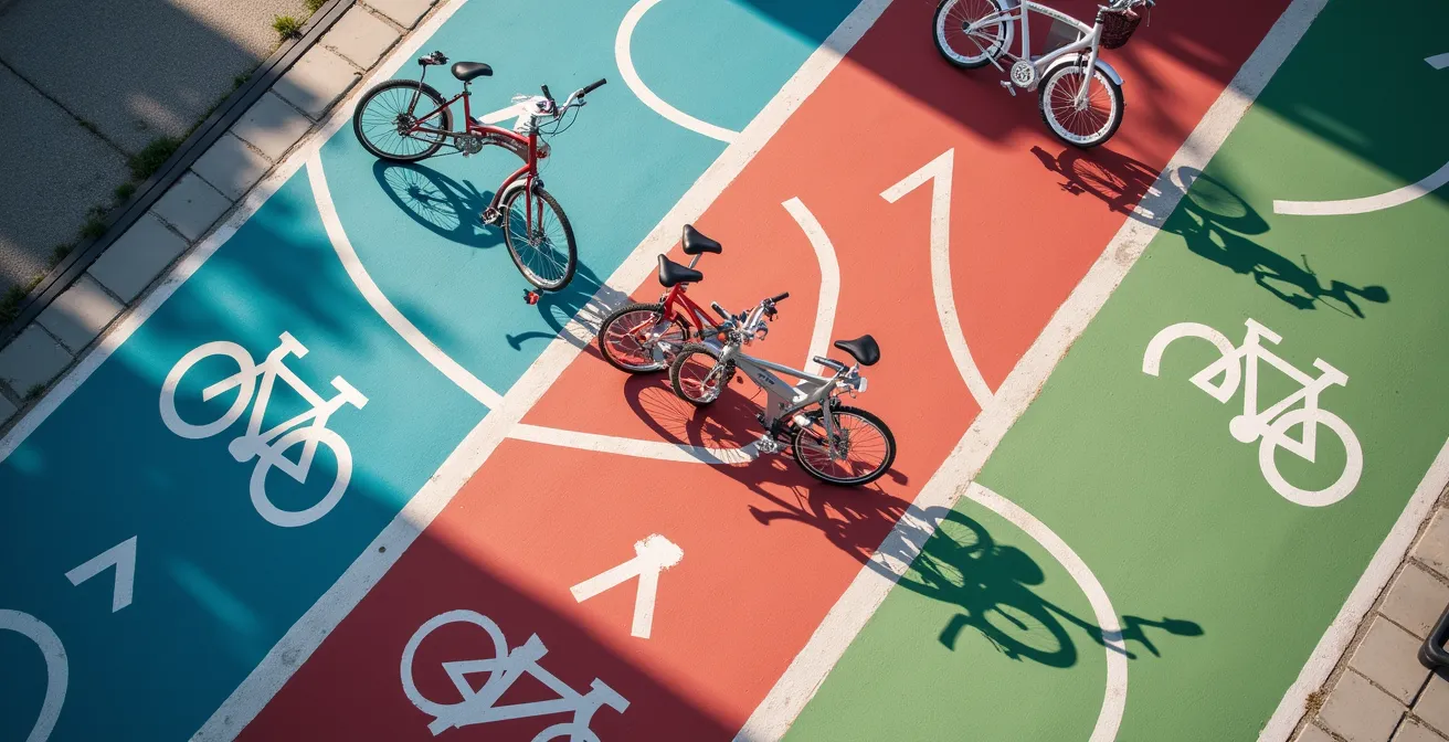 Überlappende Geschäftsbereiche verschiedener Bike-Sharing-Anbieter in Berlin